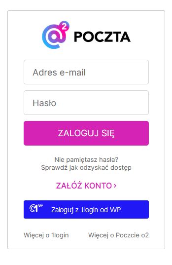 o2.pl logowanie|1login w Poczcie O2